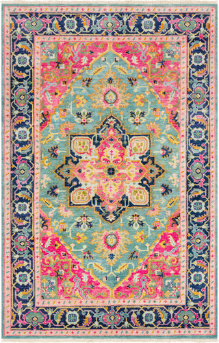 Surya Antique ATQ-1015 Teal Traditional Wool Rug Product Image