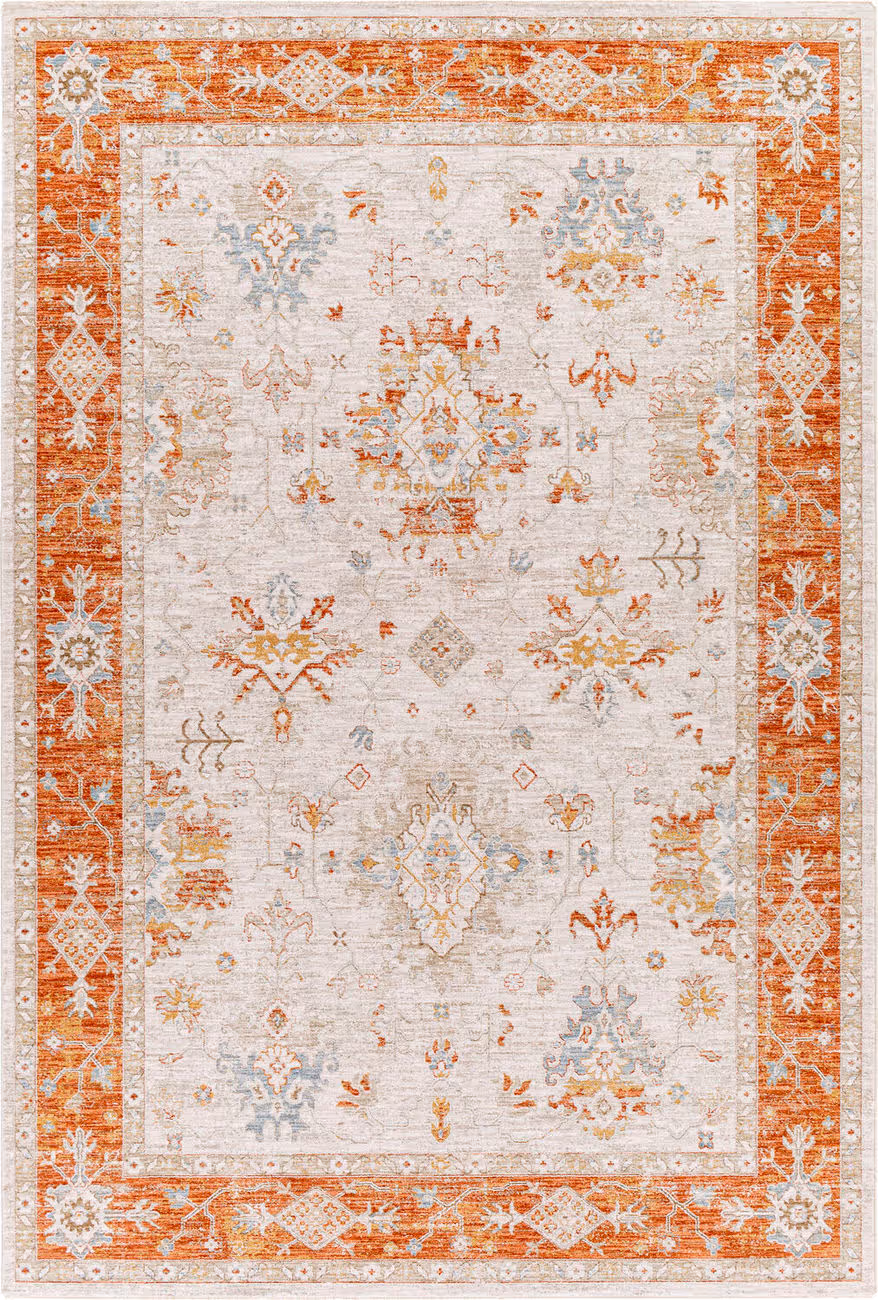 Modern Loom Avant Garde AVT-2312 Orange Power Loomed Synthetic Rug
