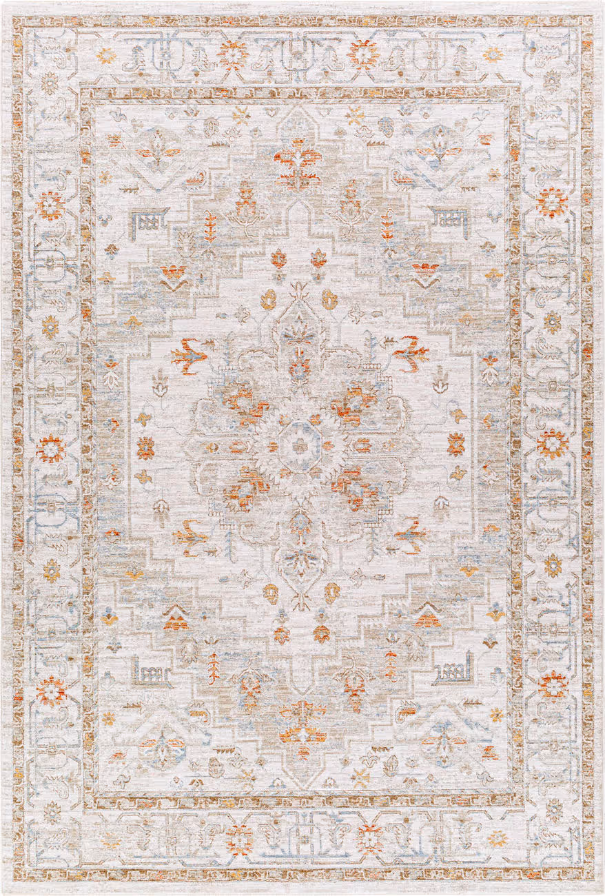 Surya Avant Garde Avt 2313 Beige Power Loomed Synthetic Rug From The Traditional Rugs Collection At Modern Area Rugs