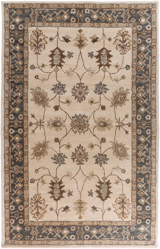 Surya Middleton AWHR-2050 Khaki Bordered Wool Rug