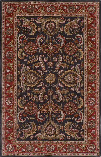 Surya Middleton AWHY-2061 Bright Red Floral Traditional Rug Product Image