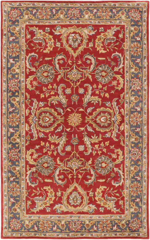 Surya Middleton AWHY-2062 Bright Red Traditional Floral Rug