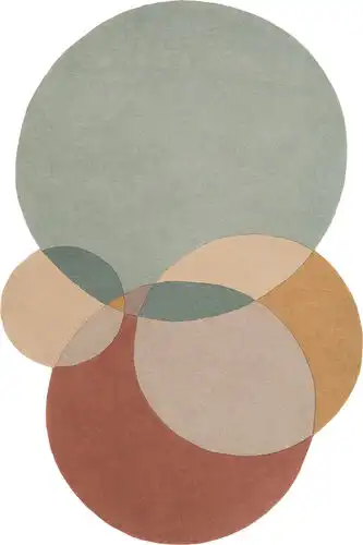 Surya Beck BCK-1006 Sage Oddly Shaped Abstract Rug Product Image