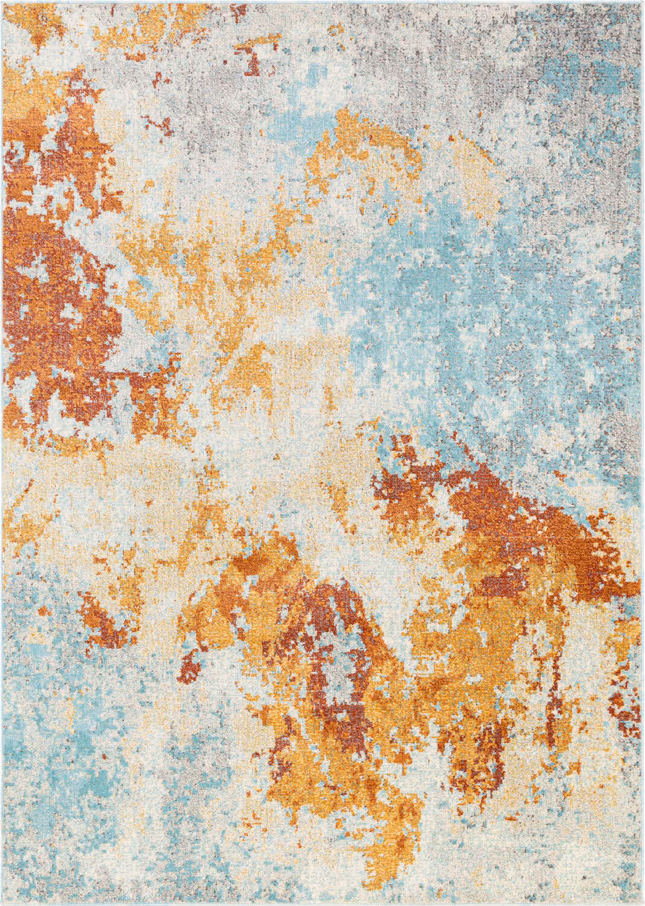 Modern Loom Adelhel ADL-2303 Multi-Colored Power Loomed Synthetic Rug