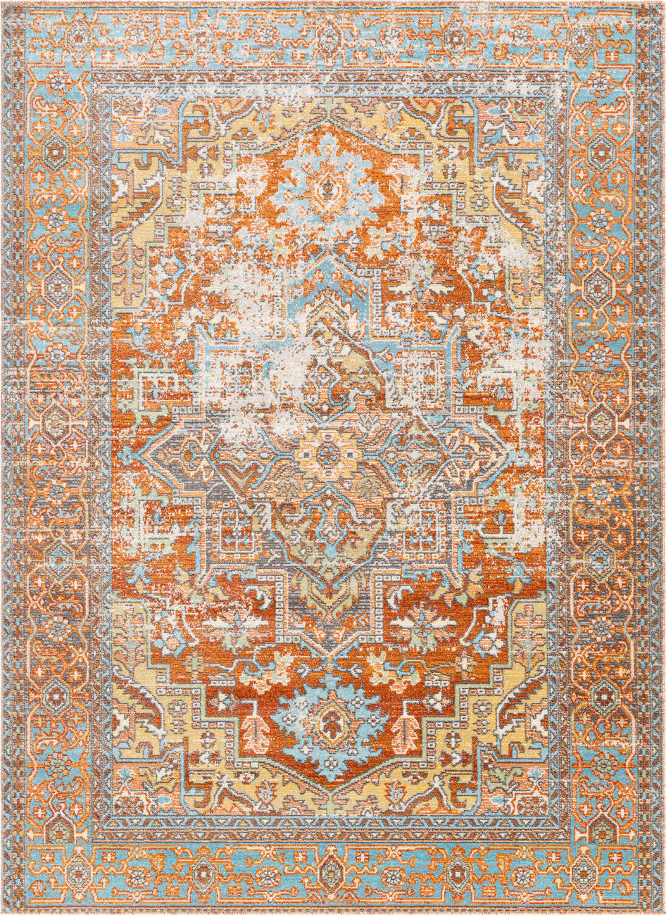 Modern Loom Adelhel ADL-2312 Multi-Colored Power Loomed Synthetic Rug