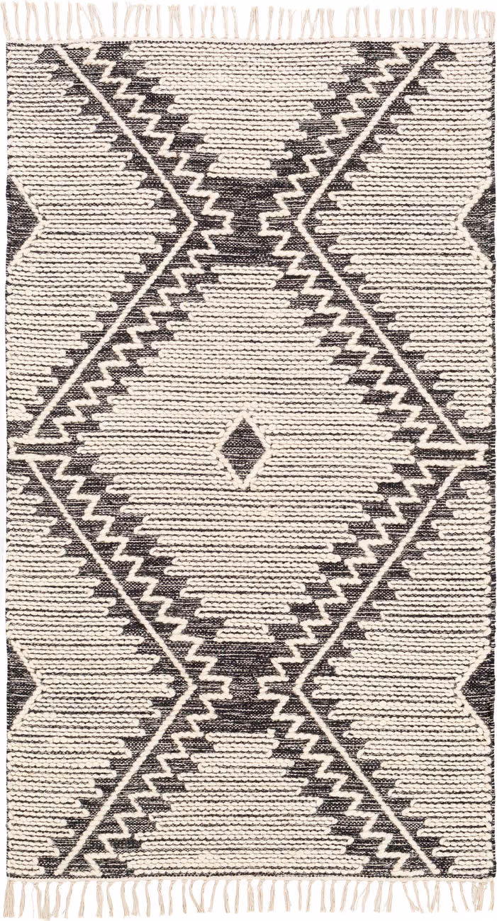 Surya Bedouin BDO-2302 Black Wool Cotton Rug