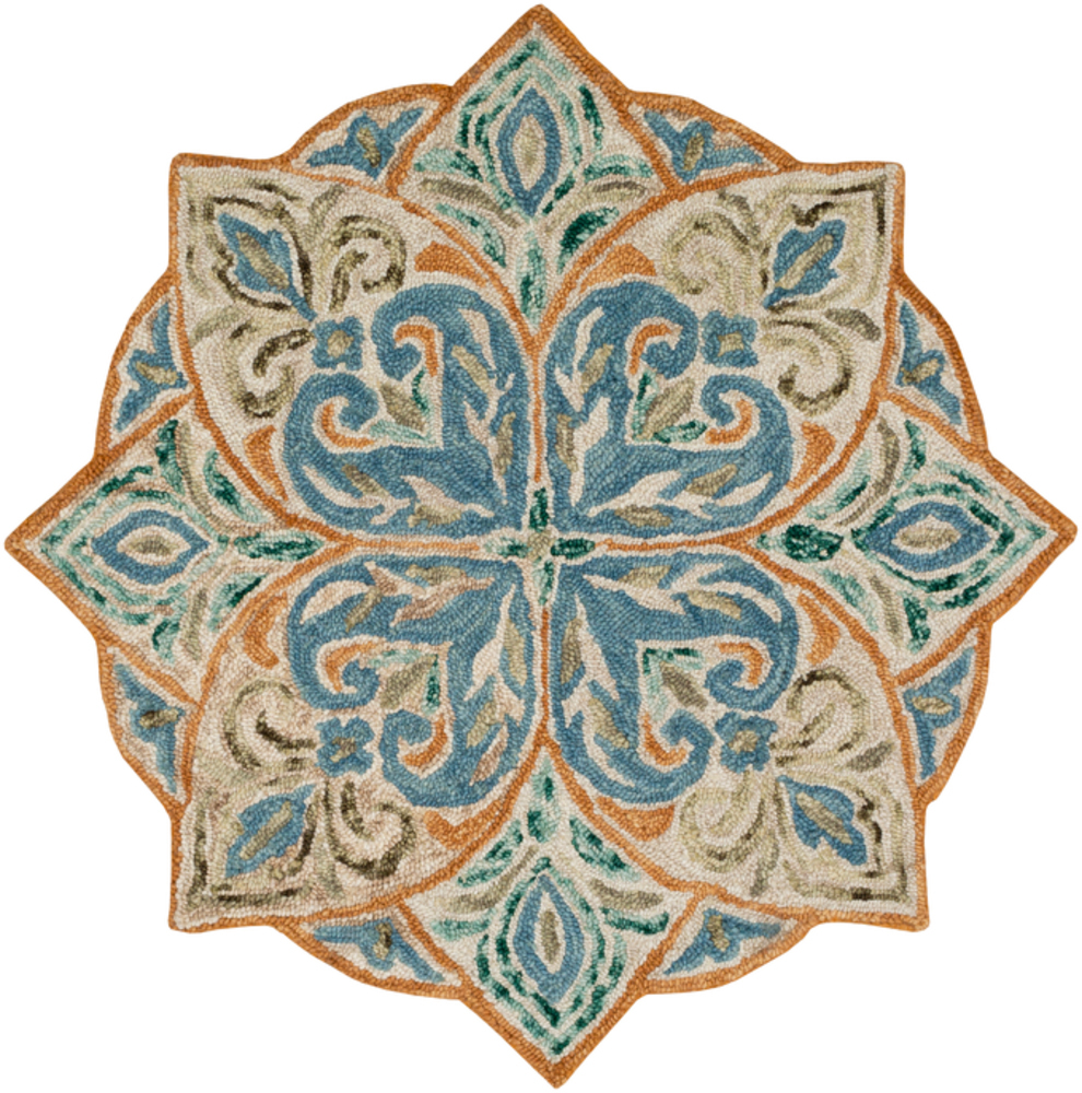 Surya Bonifate BFT1026 Sky Blue Abstract Wool Rug from the Modern Rug