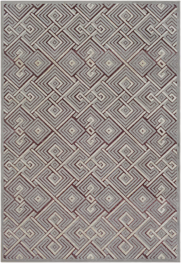 Surya Basilica BSL-7229 Medium Gray Silk Synthetic Rug
