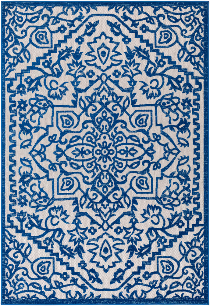 Surya Big sur BSR-2301 Dark Blue Floral Traditional Rug