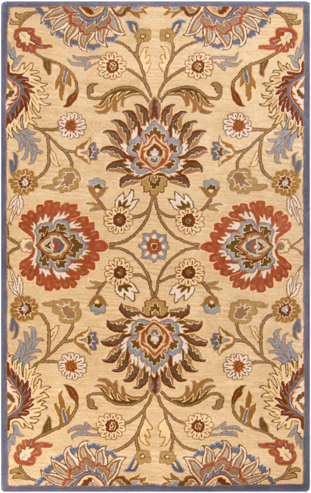 Surya Caesar CAE-1116 Ivory Wool Floral Rug
