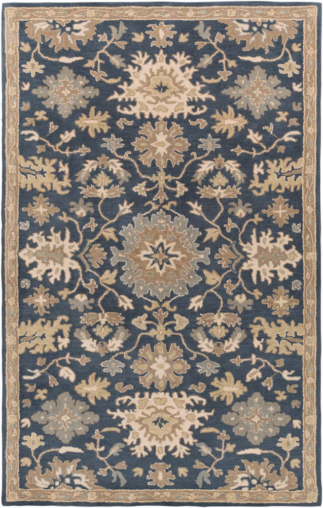 Surya Caesar CAE-1154 Navy Wool Bordered Rug