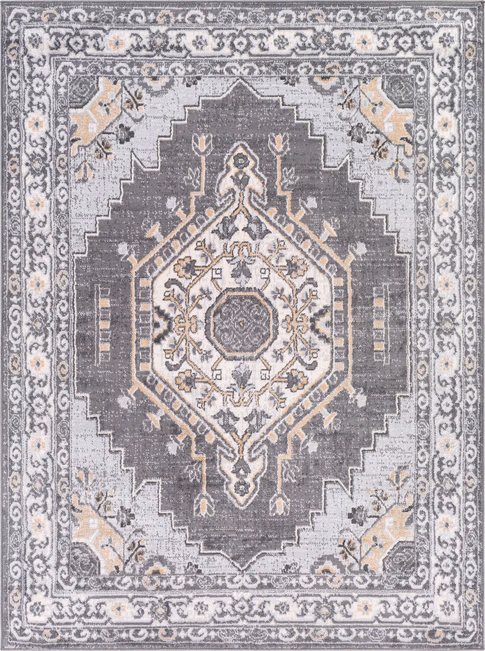 Modern Loom Cesar CEG-2308 Gray Power Loomed Synthetic Rug
