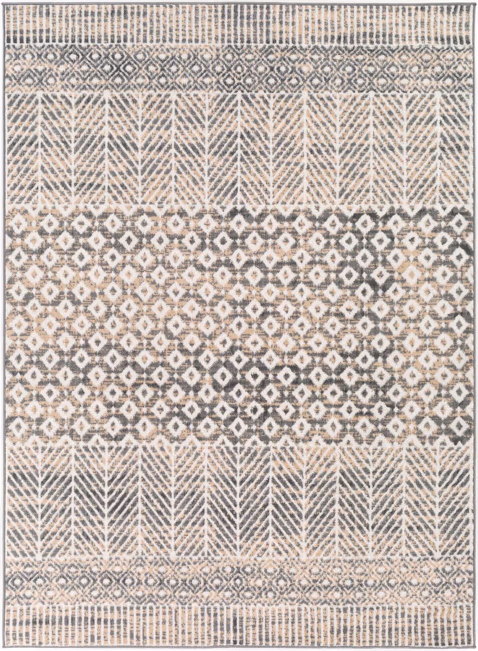 Modern Loom Cesar CEG-2333 Beige Power Loomed Synthetic Rug