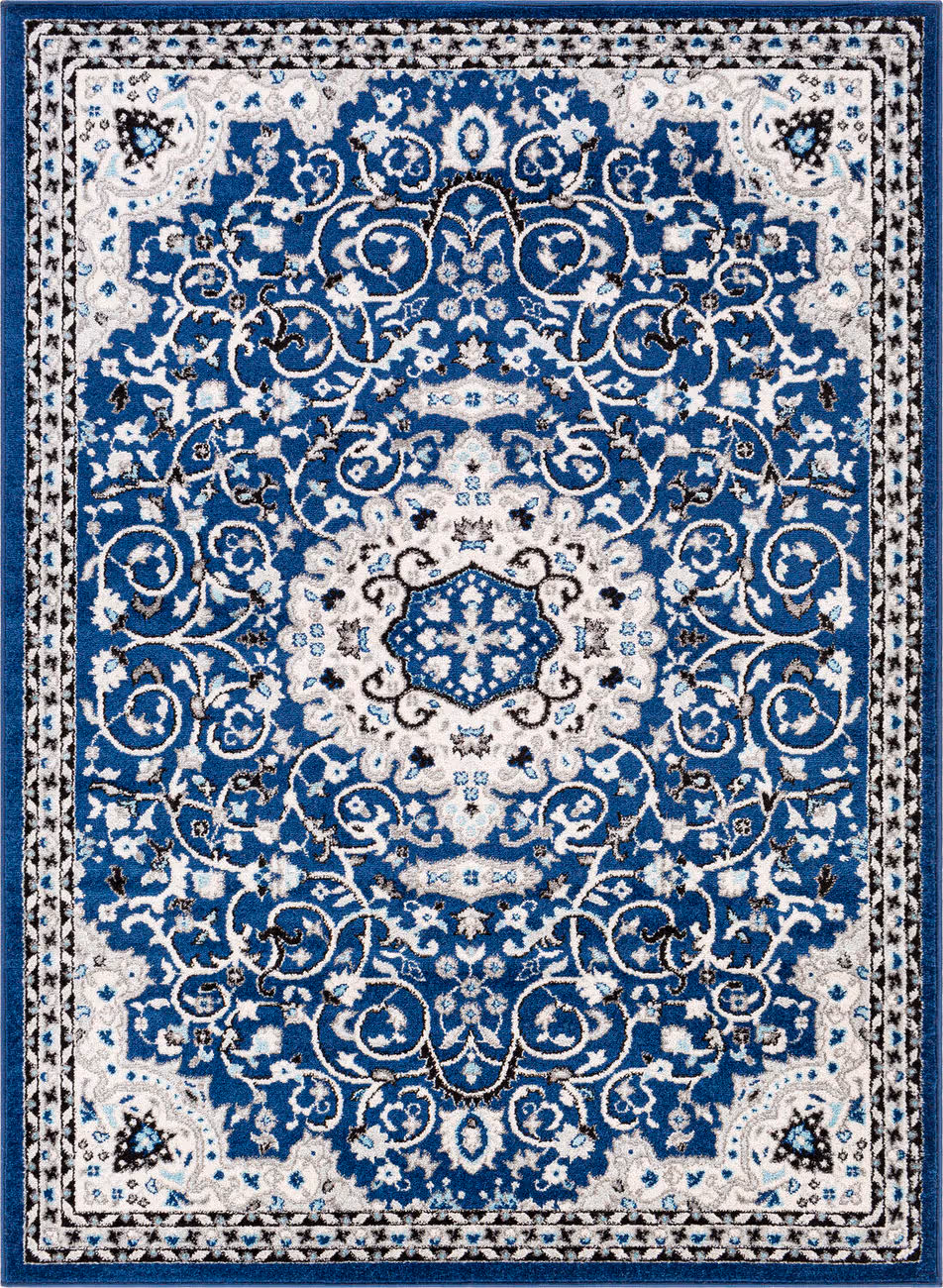 Modern Loom Adrastephae ADA-2333 Blue Power Loomed Synthetic Rug