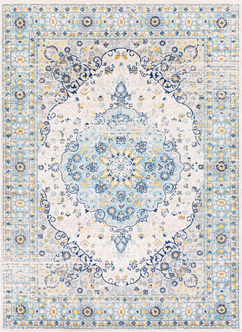 Modern Loom Adrastephae ADA-2334 Blue Power Loomed Synthetic Rug