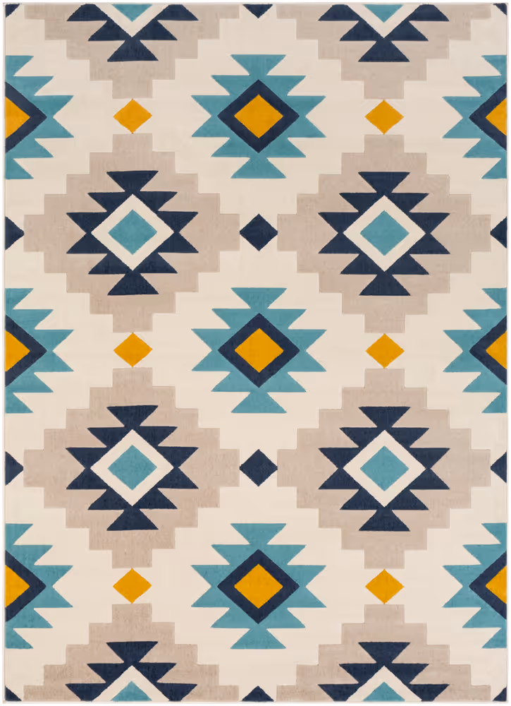 Surya City CIT-2306 Charcoal Patterned Synthetic Rug