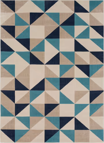 Surya City CIT-2315 Aqua Abstract Synthetic Rug Product Image