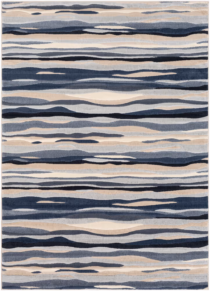 Surya City CIT-2322 Light Gray Synthetic Abstract Rug
