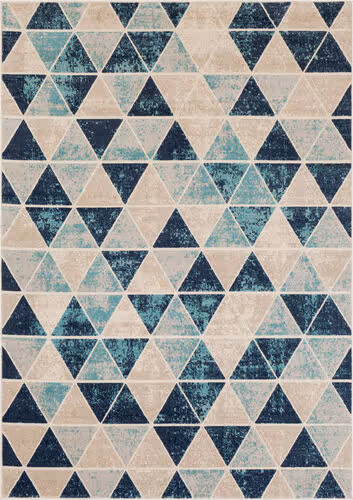 Surya City CIT-2328 Aqua Synthetic Abstract Rug Product Image