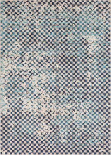 Surya City CIT-2337 Aqua Abstract Synthetic Rug Product Image