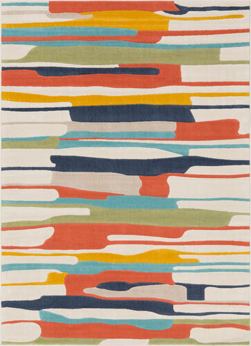 City CIT-2339 Coral Abstract Synthetic Rug Product Image