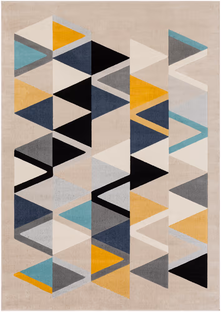Surya City CIT-2349 Mustard Synthetic Abstract Rug