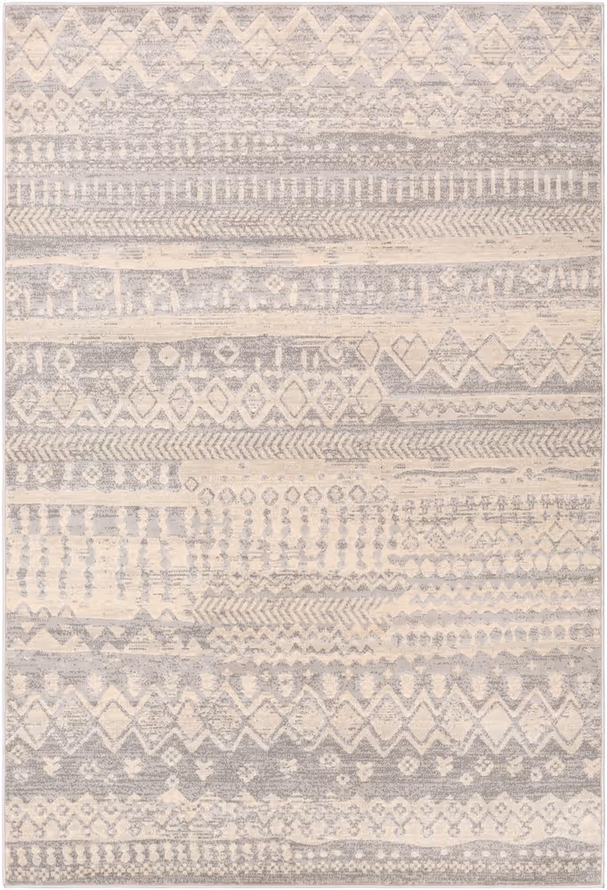 Surya City CIT-2360 Light Gray Synthetic Abstract Rug