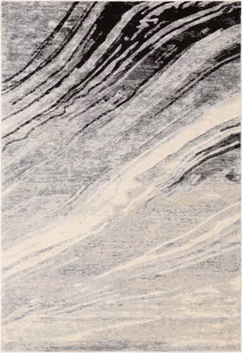 Surya City CIT-2388 Light Gray Abstract Synthetic Rug Product Image