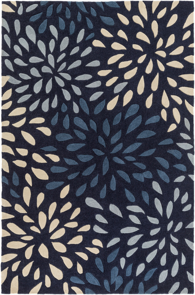 Surya Cosmopolitan COS9265 Navy Synthetic Abstract Rug from the