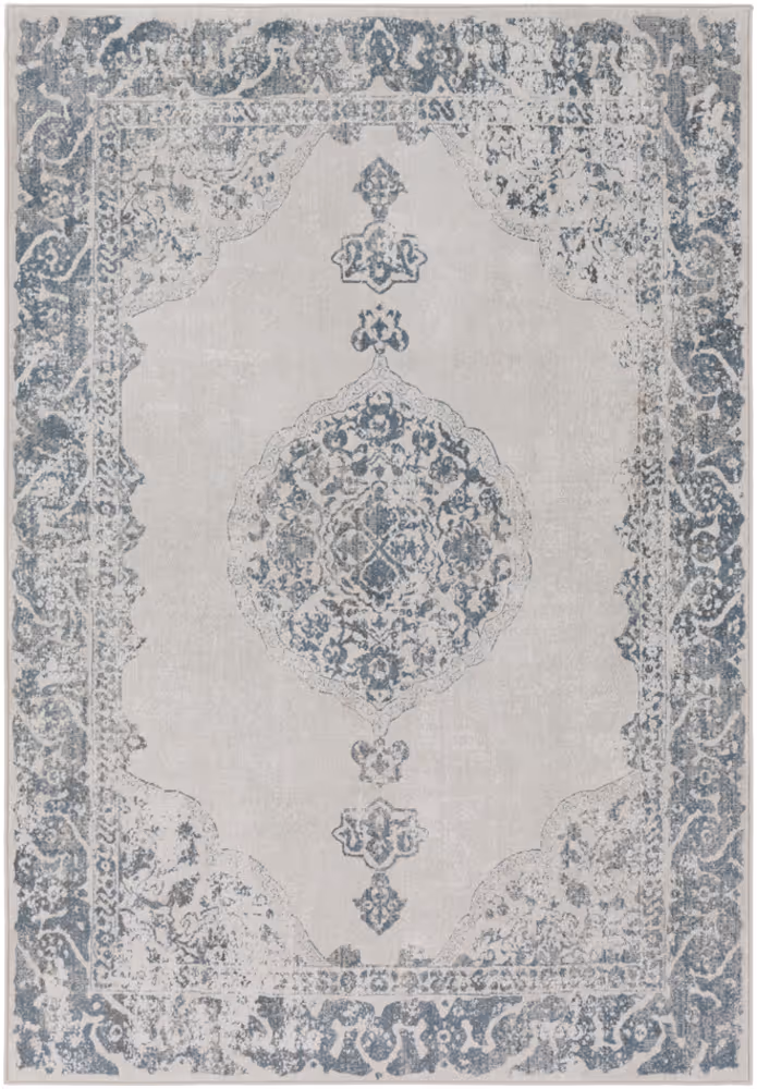 Surya Contempo CPO-3735 Navy Traditional Synthetic Rug