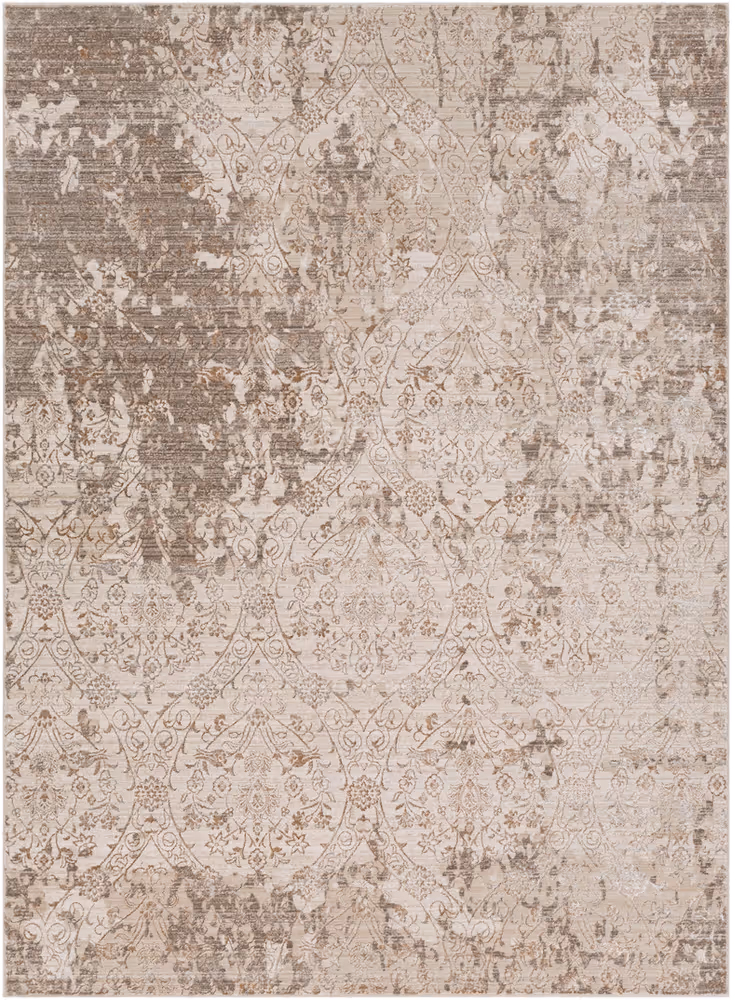 Surya Crescendo CRC-1007 Dark Brown Patterned Transitional Rug