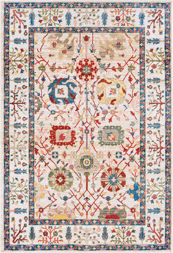 Surya Crafty CRT-2305 Burnt Orange Traditional Floral Rug Product Image