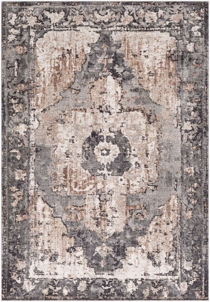 Surya Chelsea CSA-2304 Charcoal Bordered Synthetic Rug