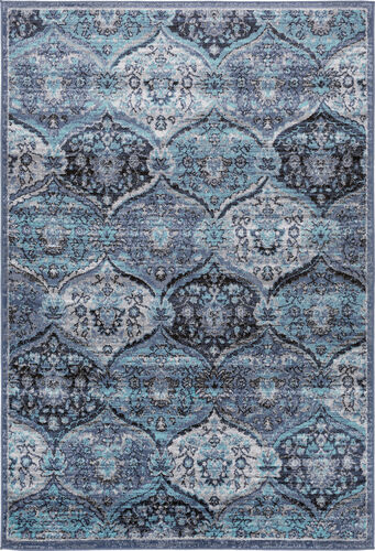 Adria ADI-2325 Denim Synthetic Patterned Rug Product Image
