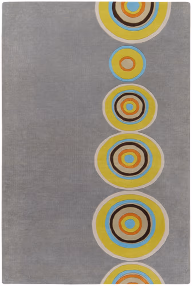 Surya Dazzle DAZ-6537 Charcoal Wool Abstract Rug