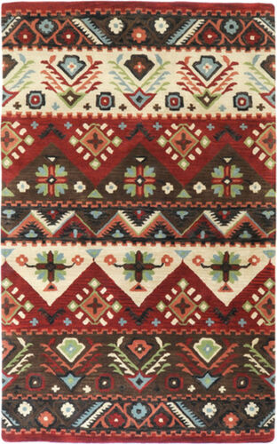 Surya Dream DST-381 Dark Red Abstract Wool Rug Product Image
