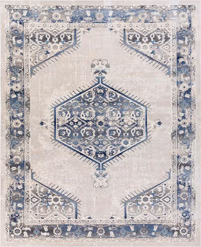 Surya Aiktonent Dub-2306 White Traditional Synthetic Rug Product Image