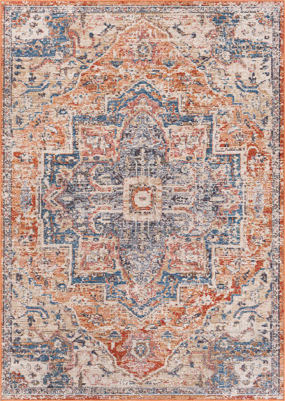 Modern Loom Aegacliter AER-2314 Multi-Colored Power Loomed Synthetic Rug