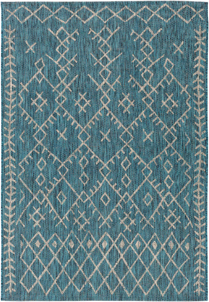 Surya Alamark ALK-2330 Aqua Abstract Synthetic Rug
