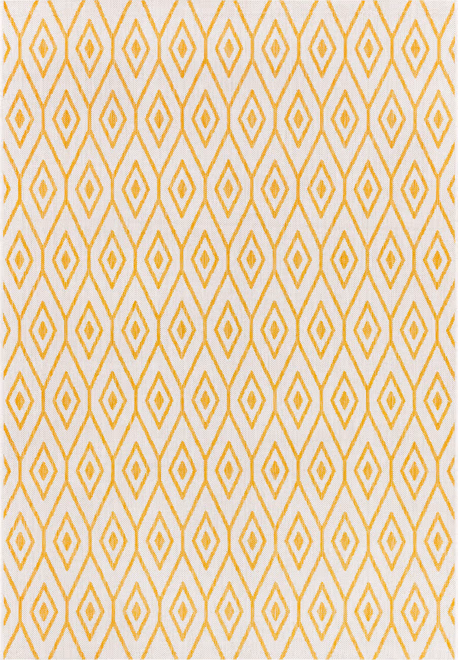 Modern Loom Eagean EAG-2395 Yellow Power Loomed Synthetic Rug