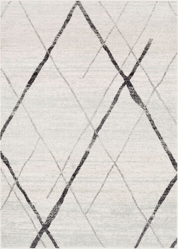 Elaziz ELZ-2323 Light Gray Abstract Synthetic Rug Product Image