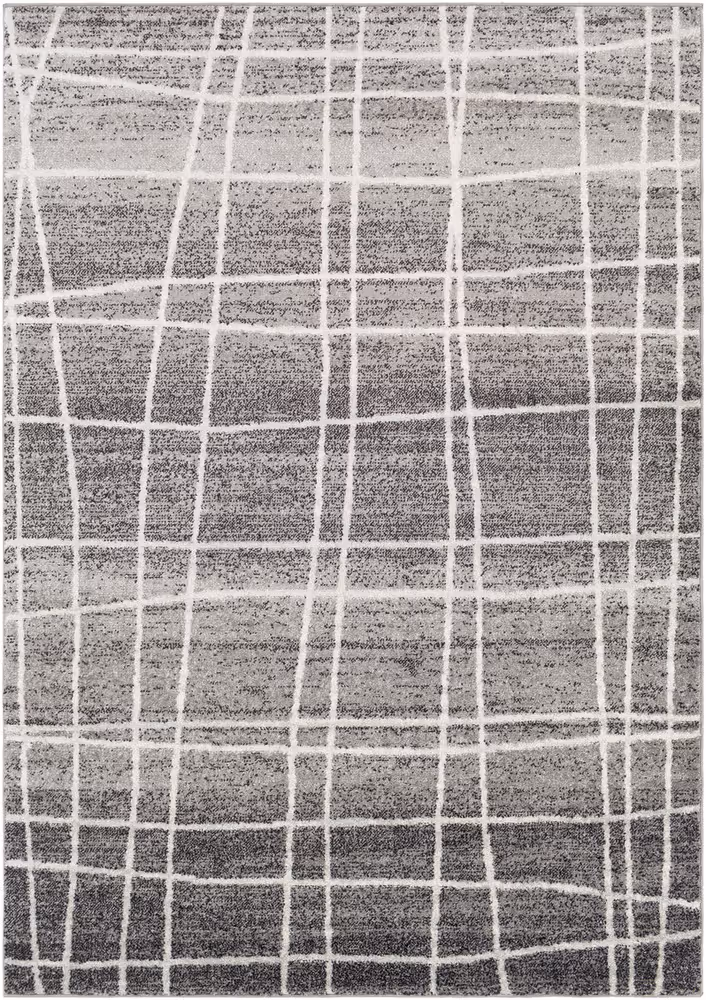 Surya Alara ALA-2328 Medium Gray Abstract Synthetic Rug