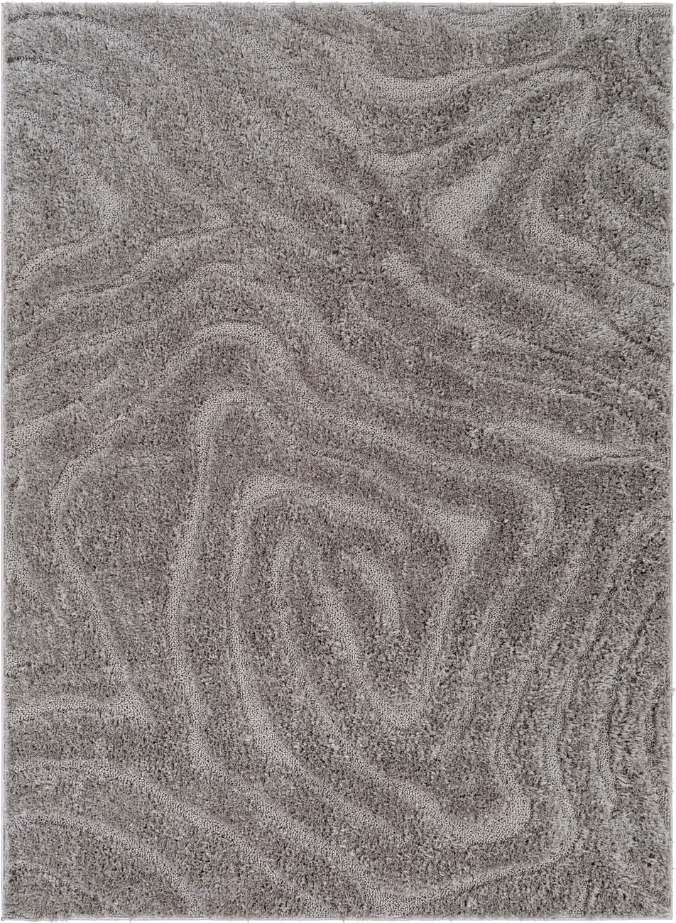 Modern Loom Elenor ENR-2304 Gray Power Loomed Synthetic Rug