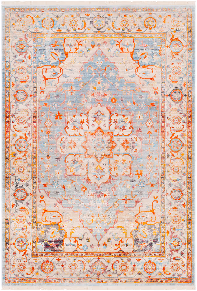 Surya Ephesians EPC-2303 Burnt Orange Bordered Transitional Rug