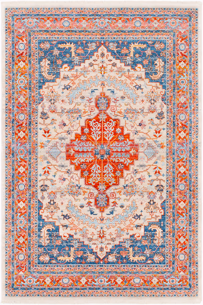 Surya Ephesians EPC-2326 Pale Pink Bordered Transitional Rug