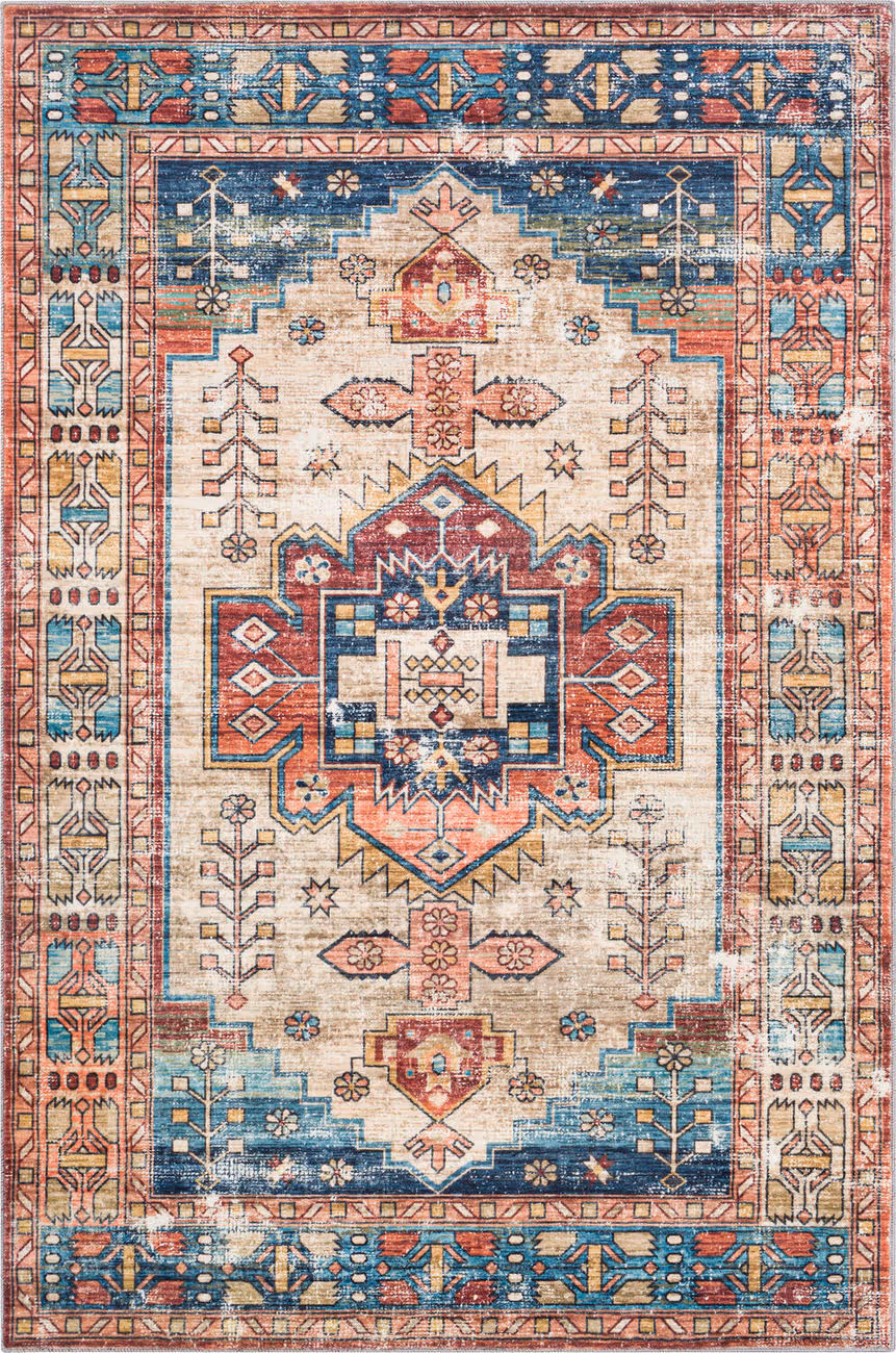 Modern Loom Erin ERN-2301 Multi-Colored Power Loomed Synthetic Rug