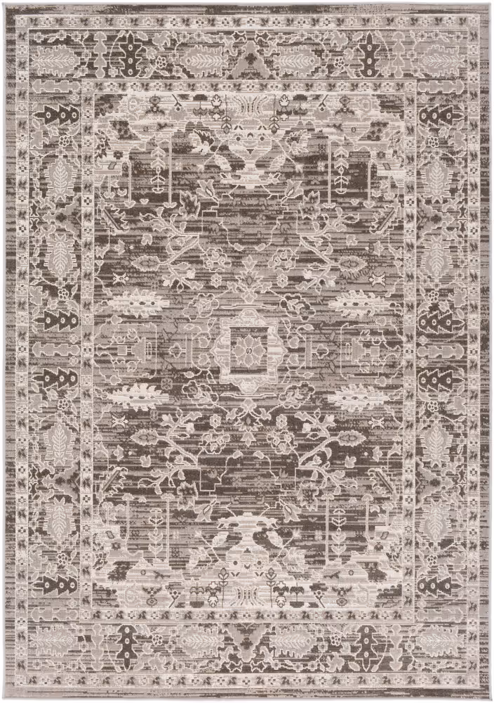 Surya Rafetus ETS-2350 Charcoal Bordered Synthetic Rug