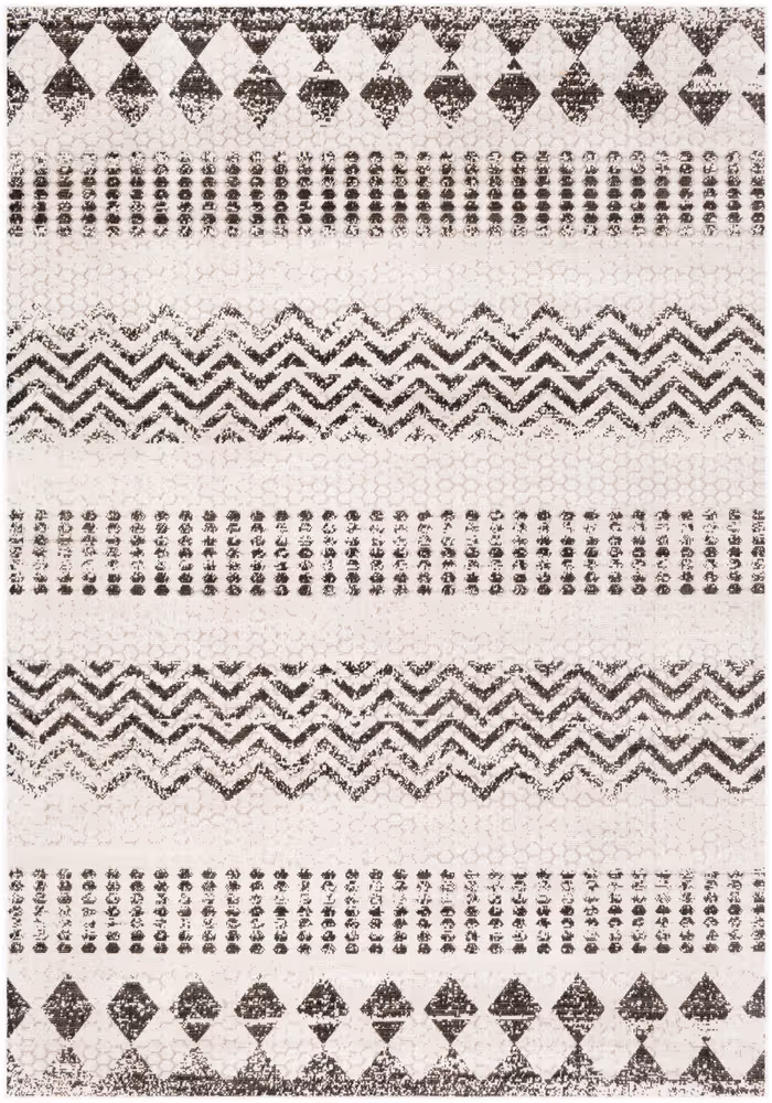 Surya Rafetus ETS-2351 Charcoal Synthetic Abstract Rug