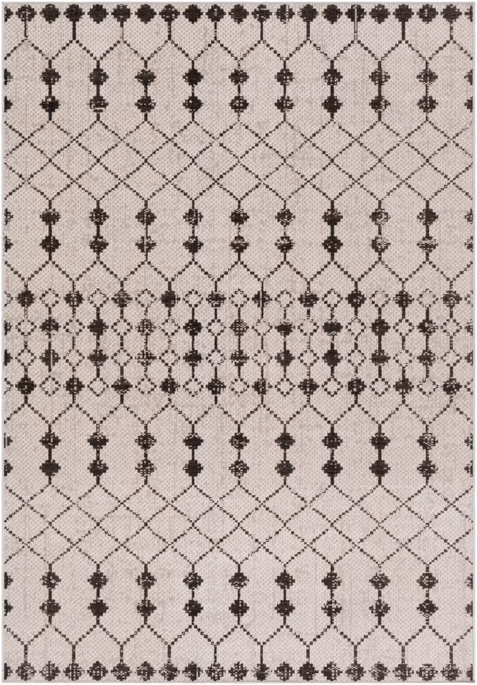 Surya Rafetus ETS-2353 Charcoal Abstract Synthetic Rug