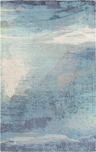 Surya Felicity FCT-8000 Sky Blue Abstract Synthetic Rug Product Image